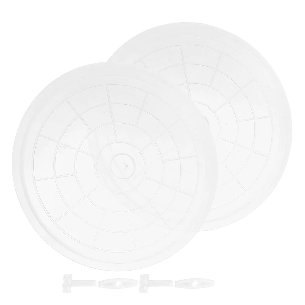 

2pcs Bird Cage Accessories Transparent Plastic Tray for Litter Holder Parrot Toilet Pan Bird Potty Tray Bunny Cage Bottom