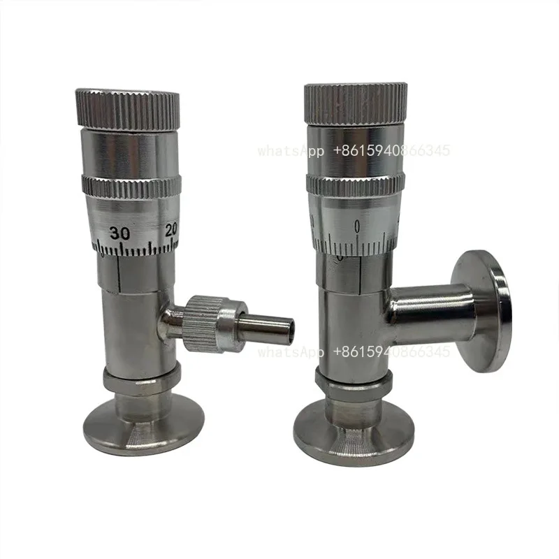 Suitable for high vacuum trimming valve, stainless steel needle valve, manual flow bleed adjustment KF10/16/25 accessory tool