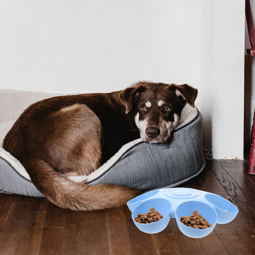 

Pet Feeding Bowl Floral Kitten Water Puppies Dog Feeder Drinking Abs Cat Food and Travel