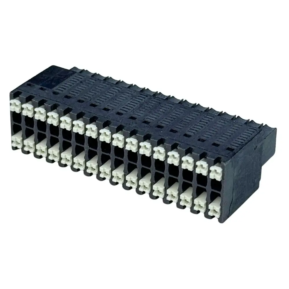 100pin 3.50mm Pitch 15EDGKNHB B2CF 3.50/180 Double Level Terminal Block Double Row Spring Push‑in PCB Plug‑in Connector