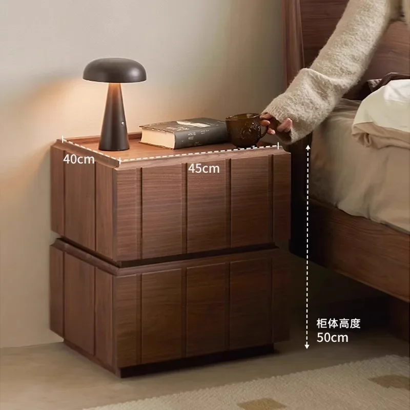 Slim Wood Nightstands Bedroom Classic Decor Vintage Design Bedsides Table Cool Cheap Mobili Per La Casa Saldi Cute Furniture