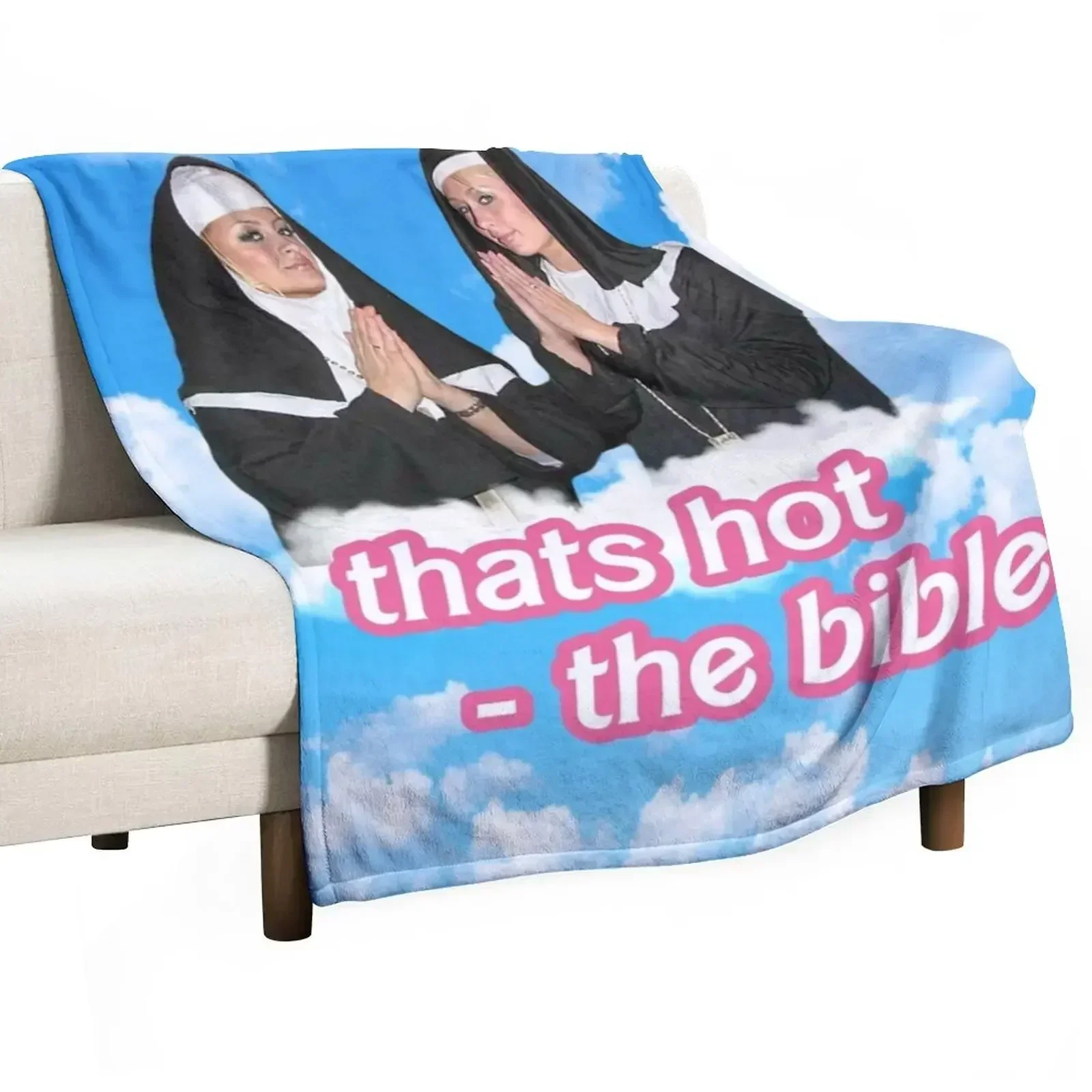 

That's Hot- The Bible Throw Blanket funny gift Flannel Sofa Blankets