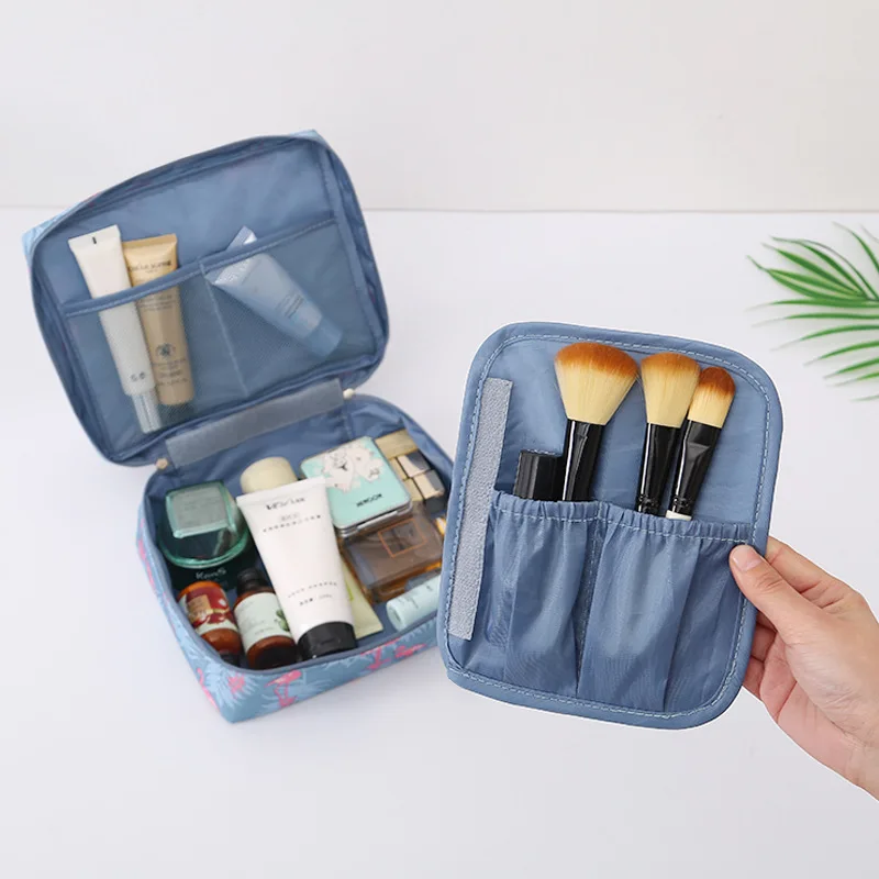 Bolsa de almacenamiento de cosméticos portátil, estuche de maquillaje con múltiples compartimentos, bolsa de aseo, organizador de baño, nuevo