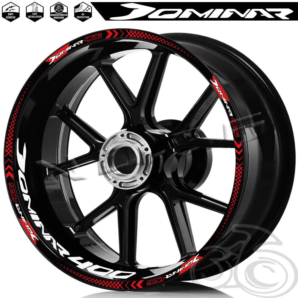 For Bajaj DOMINAR 400 Dominar400 Motorcycle Wheel Sticker Rim Decal Stripe Tape Waterproof