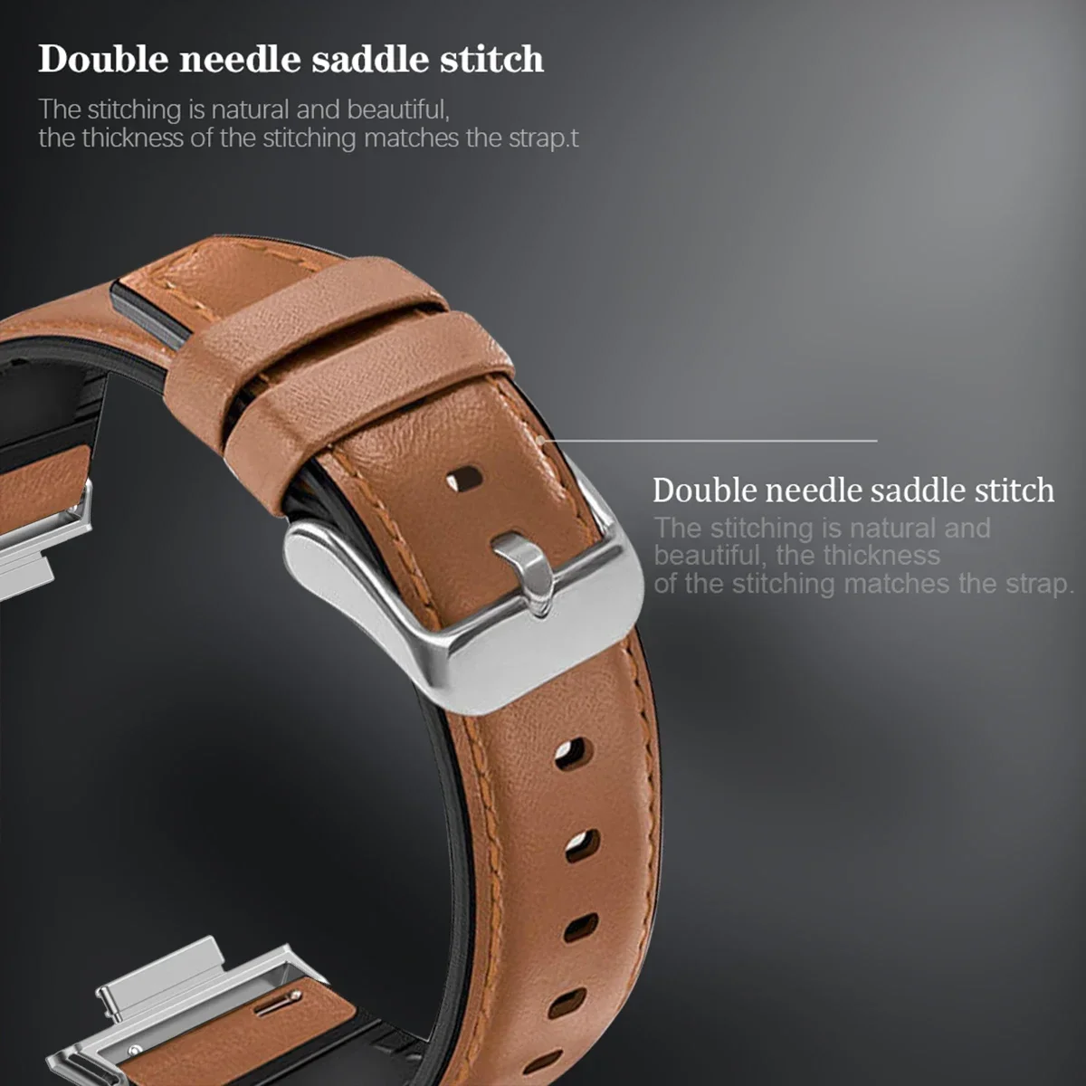 Band Leather Bracelet for Redmi watch 4 Wrist Strap for Xiaomi Mi band 8 pro watchband Smart watch Sports Strap Accessoeies image 4