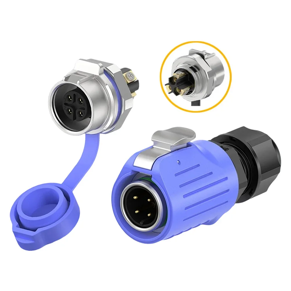 Waterproof Connector Aviation Socket For 2-5 Pin Soldering Electrical Wire Cable Connectors For Car Machinery