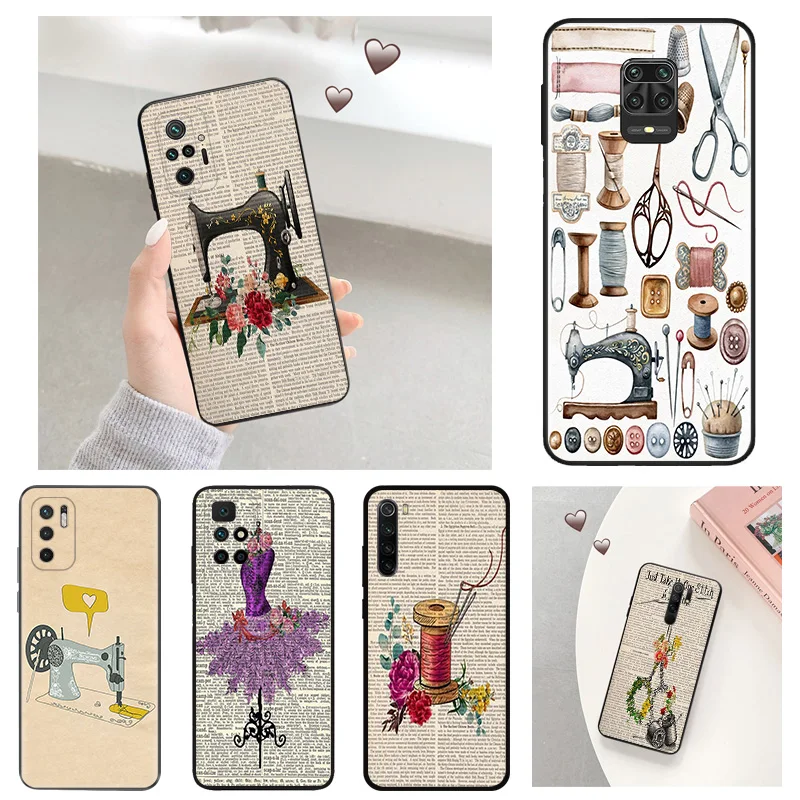 Anti-Drop Phone Case for Redmi A3 13 9 9A 9I 9C 9T 9A 10C 10T Note 10 9s 8 8t 7 Pro 10s Lite 4G Fashion Sewing Tailor Soft Cover