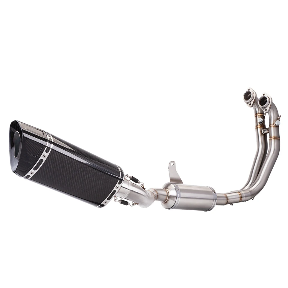 

STLFRS660 High Quality M1 Carbon Fiber Motorcycle Exhaust Pipe Muffler Full Exhaust System RS660 2021-2024