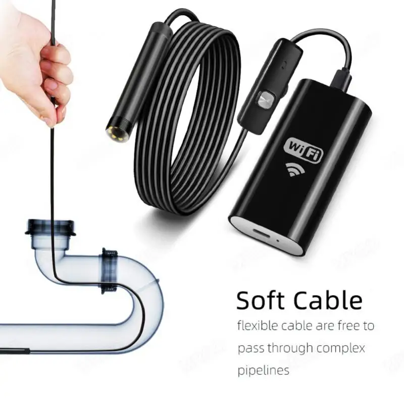 

Mini WiFi Endoscope Camera Waterproof Inspection Snake Camera Borescope USB for Cars HD Wireless for iPhone Android Smartphone