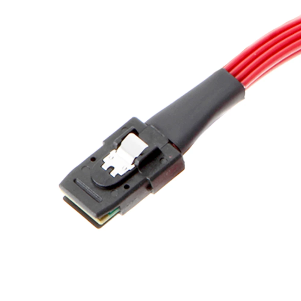 Mini SAS Cable SFF-8087 to SATA Mini SAS Breakout Cable SFF8087 to SATA Mini-SAS to 4X SATA SAS to SATA Breakout RED Cable