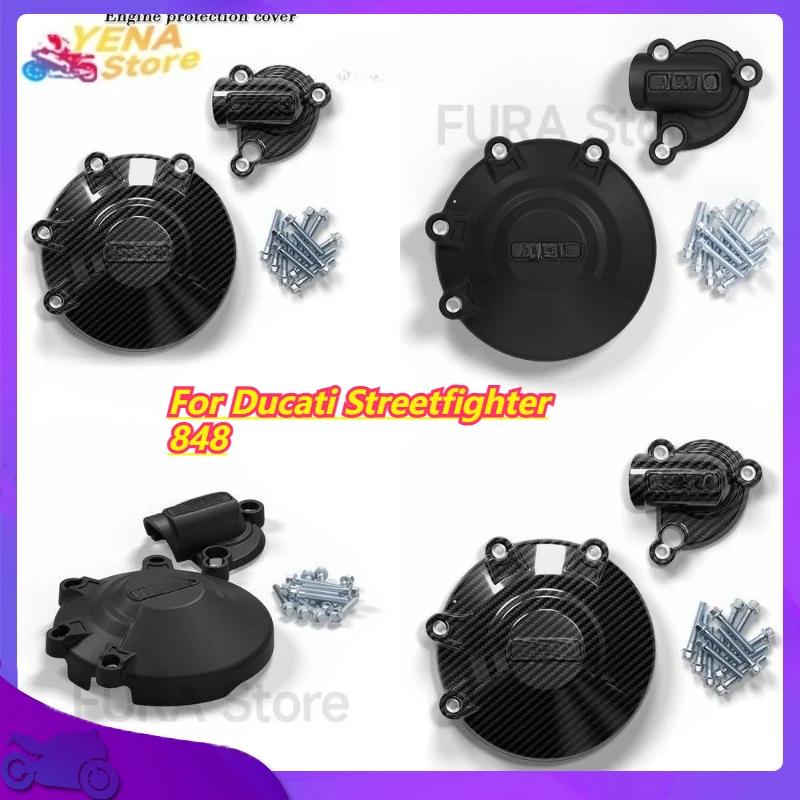 

GBRacing Защитная крышка двигателя для Ducati Streetfighter 848, крышка корпуса двигателя, крышка сцепления