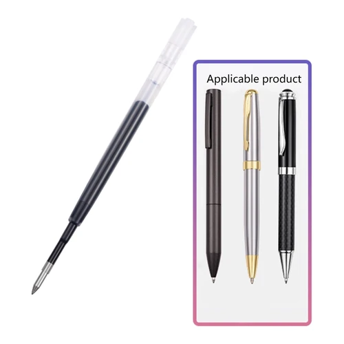 Imagen 2 del producto Recambios universales de Gel para bolígrafo retráctil, recargas de Gel azul/negro de 0,5mm/0,7mm para escritura suave, papelería escolar y de oficina, 10 piezas
