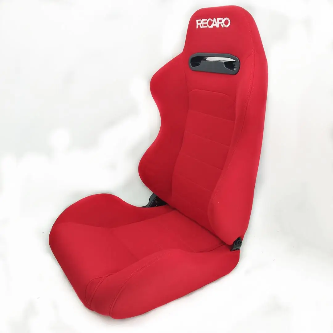 New Full Red Suede Cloth RECARO SPD Bucket Racing Seats JBR1035 Universal Sport Seat With Double Slider