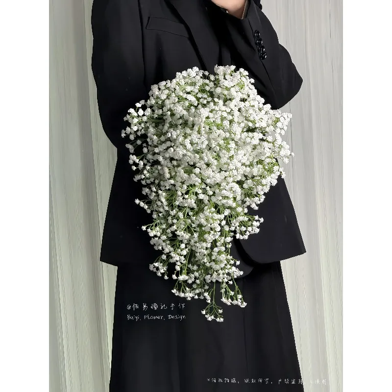 

Фиолетовый водопад, искусственный цветок, свадебный букет невесты, свадебный букет для фото, сертификат цветочной мебели, цветочная композиция i