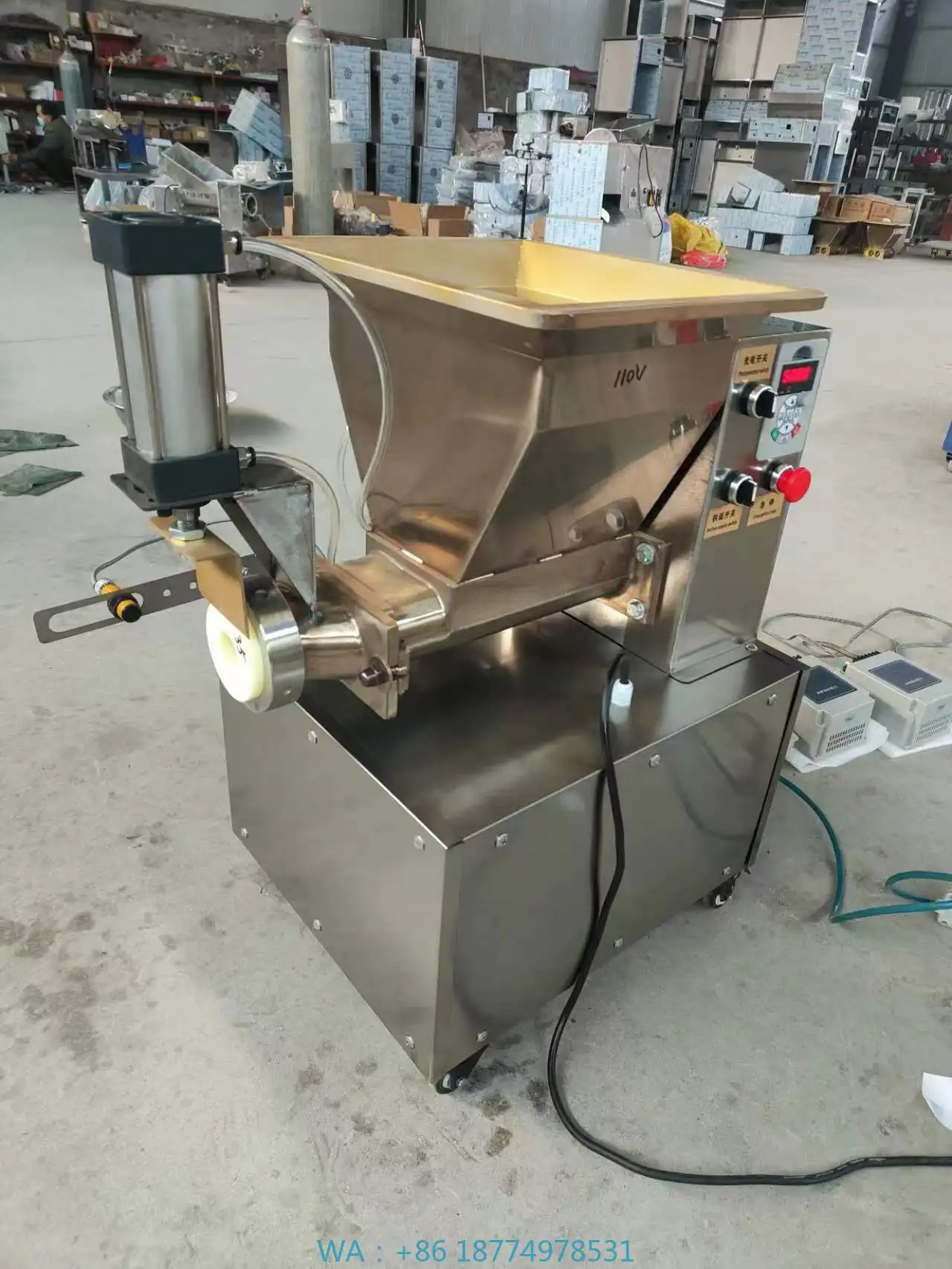 Chapati Pita Donut Pizza Macchina per dividere la pasta Divisore per pasta Tagliatrice per pasta Roti