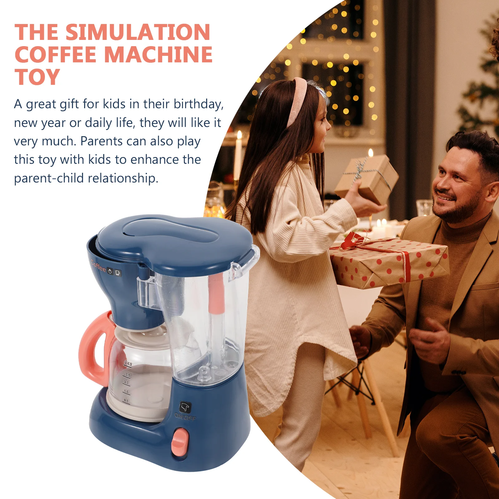 Mini cafetière électrique pour enfants, appareils électroménagers simulés, accessoires de cuisine, jouets pour enfants, ABS