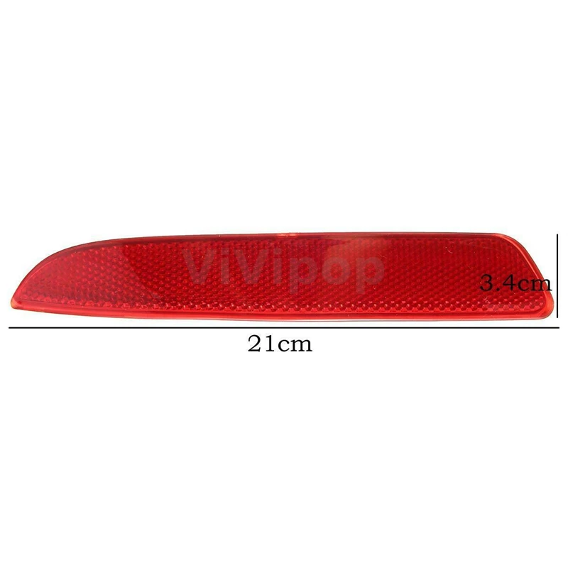 Couvercle de lampe de voiture à lentille rouge, réflecteur de pare-chocs arrière en option, droit, magasins, BMW E70, BMW X5, 2008-2012, 63217158950