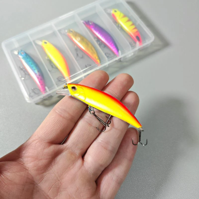 5Pcs/10Pcs Set Fishing Bait & Minnow Lure Kit – Saltwater Durable Lure Set With Box High-Eff Pro Design