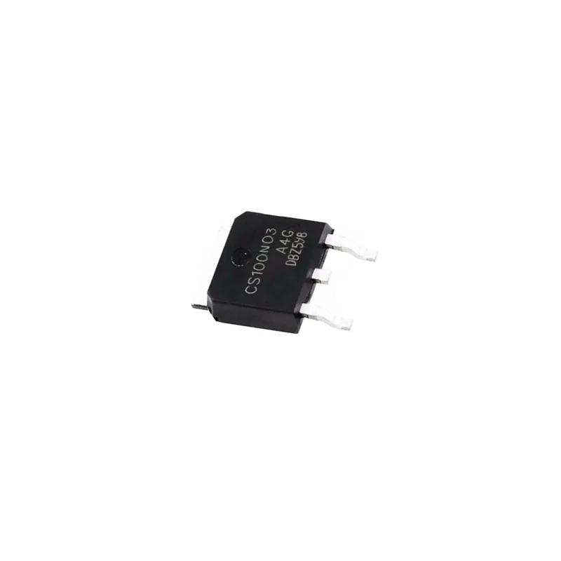 10 PÇS/LOTE CS100N03-A4G CS100N03 MOS Tubo 30V 100A Placa de Proteção de Bateria de Lítio SMD TO-252 Novo Chipset de Boa Qualidade