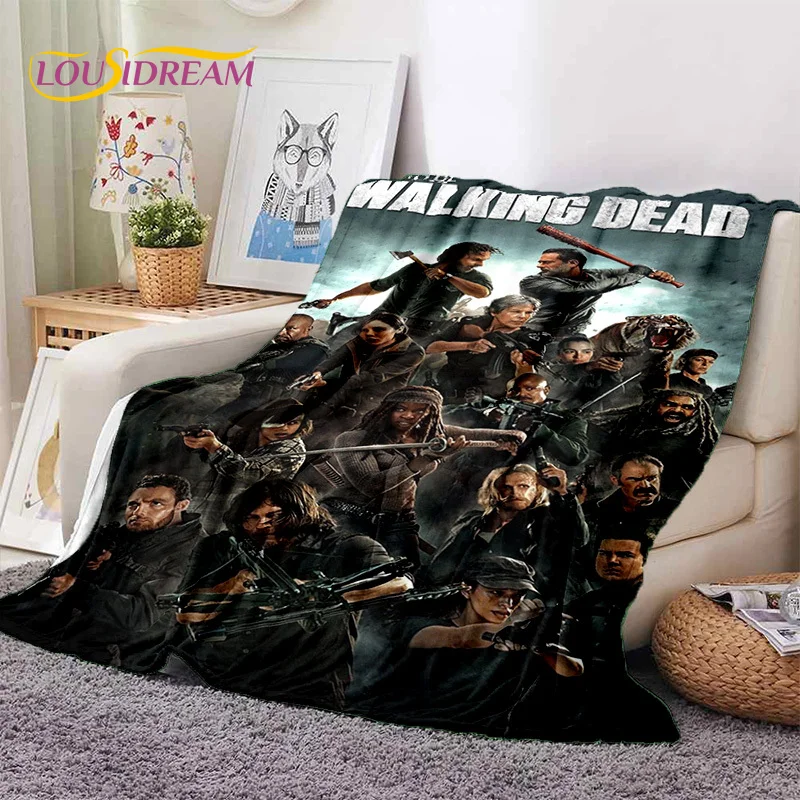 

The Walking Dead Lincoln TWD Soft Blankets,Keep Warm Throw Blanket Comfortable Blanket for Picnic Beds Sofa Home Bedroom Gift