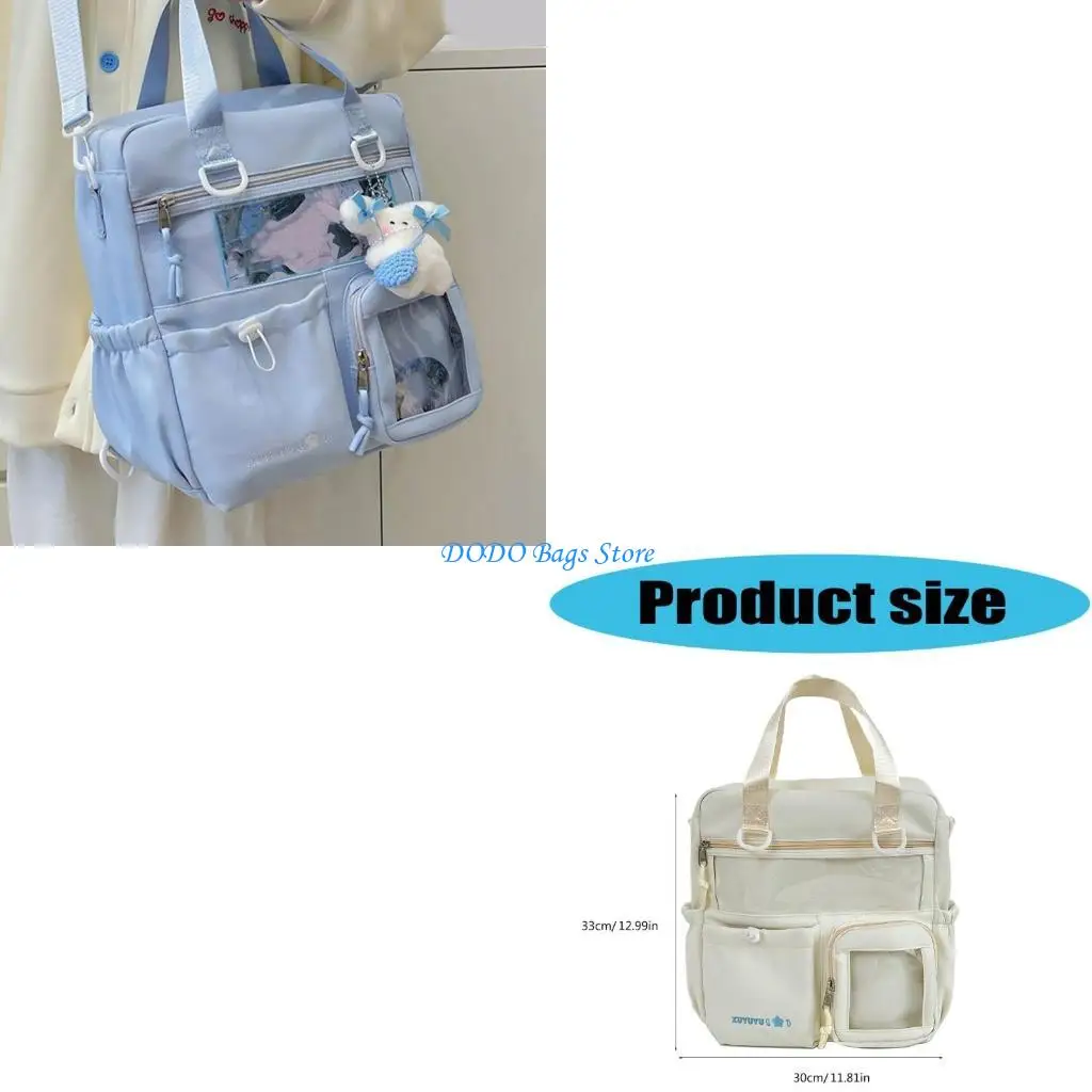 

Ita Bag Backpack Purse Clear Shoulder Bag Transparent School Bag Daypack