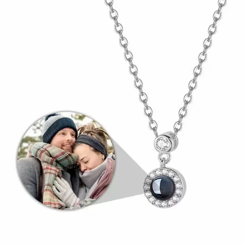 Benutzerdefinierte Fotoprojektionskamera-Halskette, personalisierte Projektions-Halskette mit Bild im Inneren, Geschenke für Frauen, Mutter, Freundin, Ehefrau – Detail 21