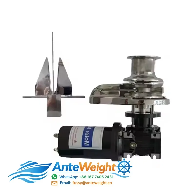 1ton 2ton 3ton 5 Ton 8ton 10 Ton 20 Ton New Stainless Steel Electric Anchor Traction Winch Wire Rope Winch