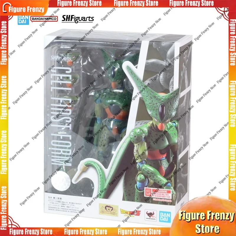 

In Stock Genuine Bandai Dragon Ball Z Model Kit SHF Cell First Form Anime Action Figure Collection Finished Model Boy Toys Gifts