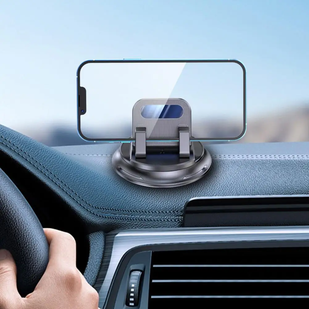 Car Phone Holder Dashboard, 360 Degree Rotating Adhesive Cell Phone Mount for Car, Anti Shake Universal Stand for Most Phones