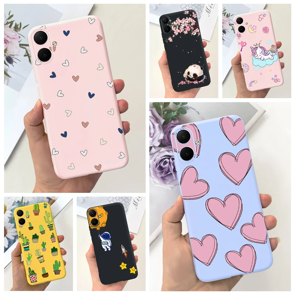 Cute Case For Samsung Galaxy A05 Cartoon Candy Color Soft Silicone TPU Back Cover For Samsung A05 A 05 4G SM-A055F Phone Bumper