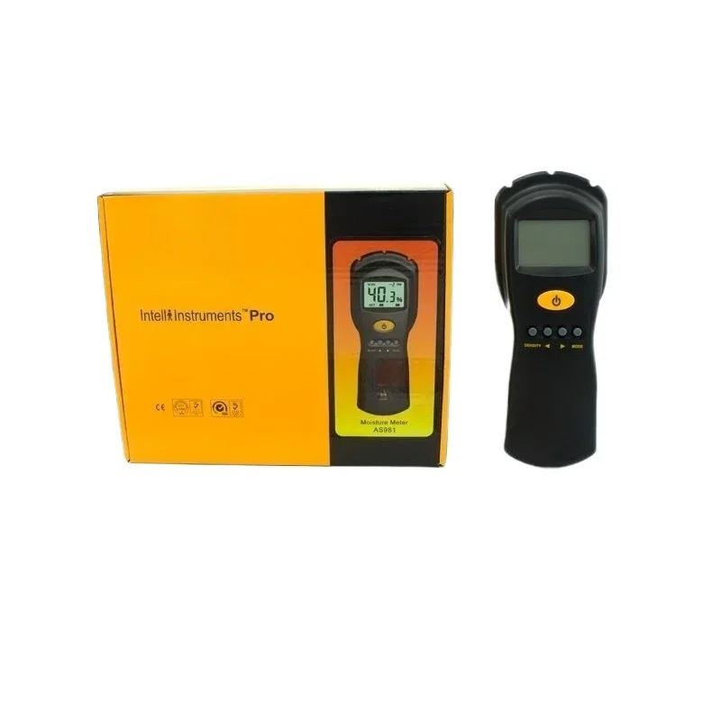 

AS981 Wood Moisture Meter Tester, Cardboard Moisture Content Detection Induction Rapid Moisture Meter