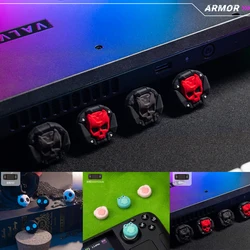 Pantser Siliconen Soft Thumb Stick Grip Cap Game Controller Joystick Cover Voor Klep Stoomdek Console Thumbstick Case Accessoires