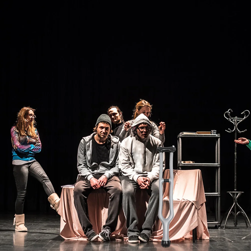 PVC Inflatable Realistic Cane Walking Stick Simulation Prop for Halloween Costume Party Performance Old Man Accessories