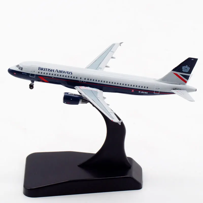 Diecast 1:400 Scale British Airways A320 G-BUSH Alloy Aircraft Model Collection Souvenir Ornaments Display Toys Gift