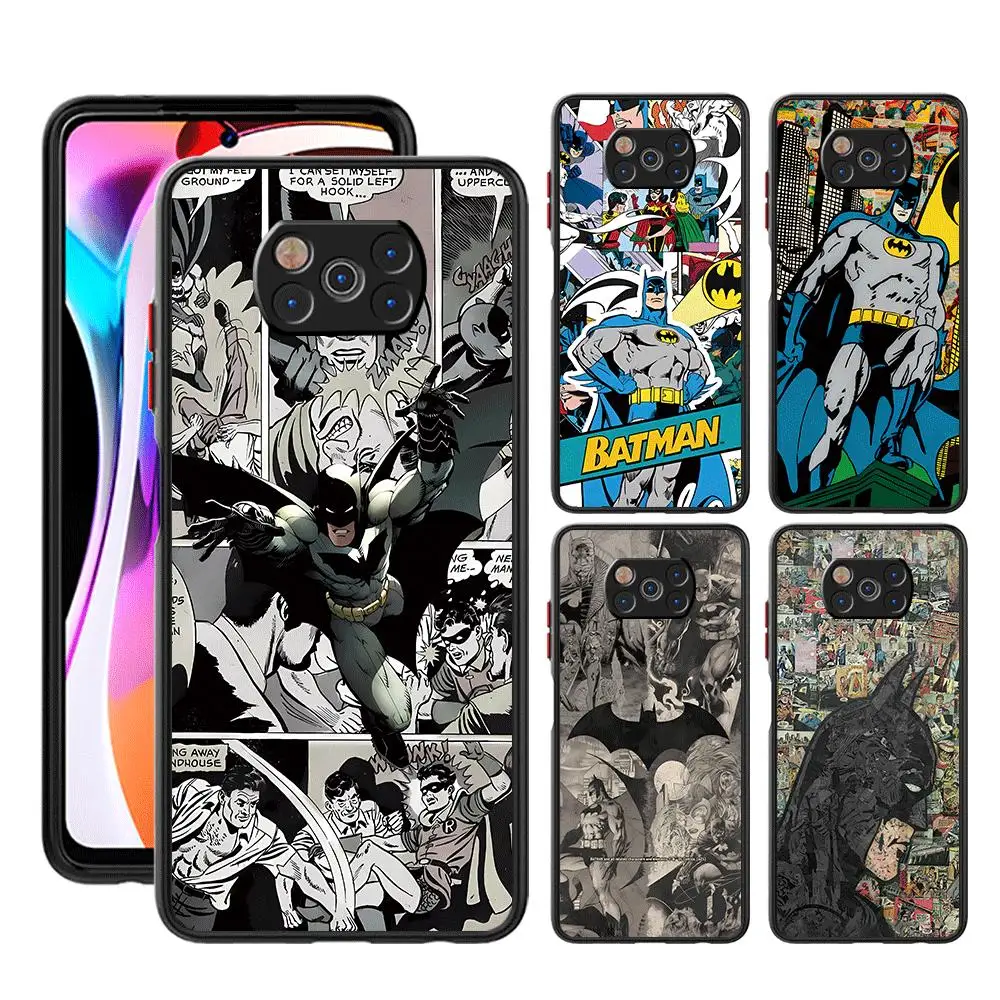 Superheld Batman Handy hülle für Xiaomi Poco x5pro 5g x3 nfc x4pro 5g x4 gt c40 m5s f3 x3 pro m5