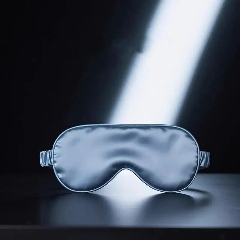 Doppelseitige Schlafmaske aus Seide, lichtdicht, atmungsaktiv, Reise-Schlafmaske, schützende Sicherheitsbrille, Augenschutz. – Detail 3