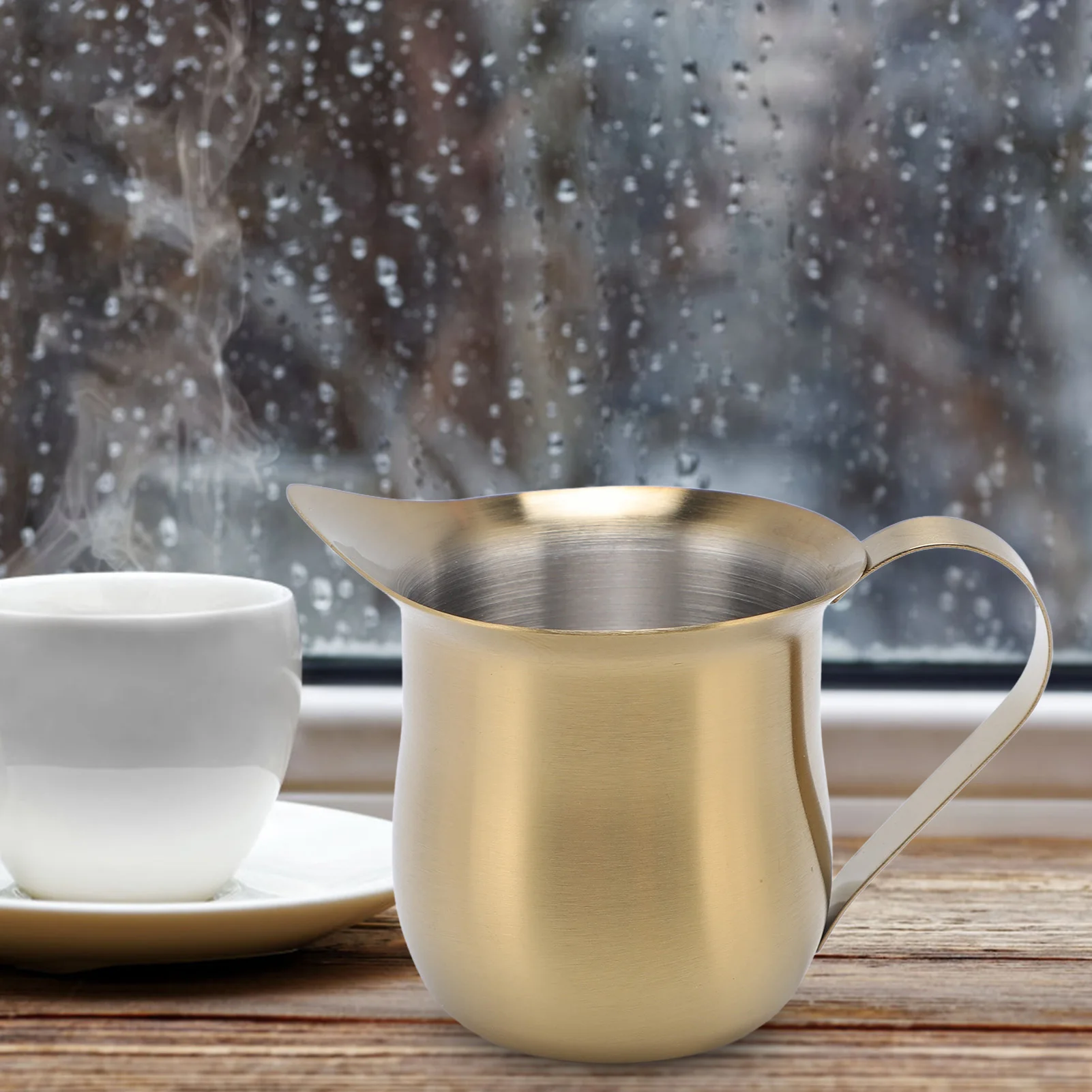 

Milk Frothing Pitcher 304 Stainless Steel Coffee Steaming Milk Creamer Jug Cup For Home Cafes Restaurants
