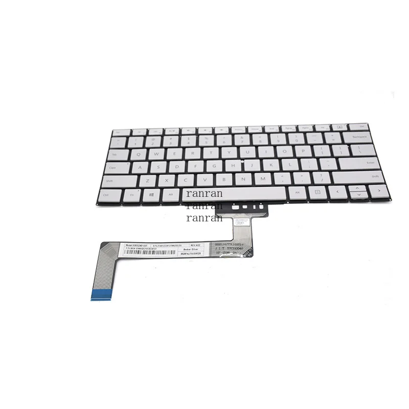 

Оригинальная американская клавиатура для Microsoft Surface Book 1, 13,5 дюймов, серебристый цвет