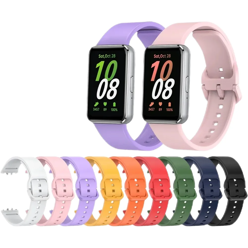 

Silicone Strap For Samsung Galaxy Fit 3 Wrist Band Bracelet Soft SmartWatch For Samsung Fit3 SM-R390 Watchband Replacement