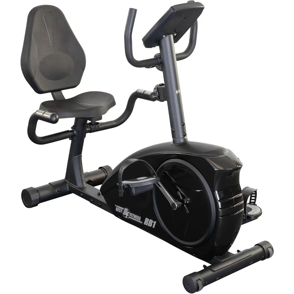 

Body Solid Best Fitness (BFRB1B) лежачий велотренажер для дома — стационарный велосипед для тренировок в помещении с ЖК-дисплеем и регулировкой