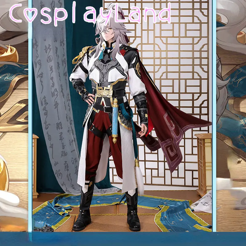 Traje de Cosplay de Game Honkai Star Rail Jing Yuan para hombres, juego de rol de Honkai Jingyuan, conjunto completo, traje de fiesta de Halloween Cos