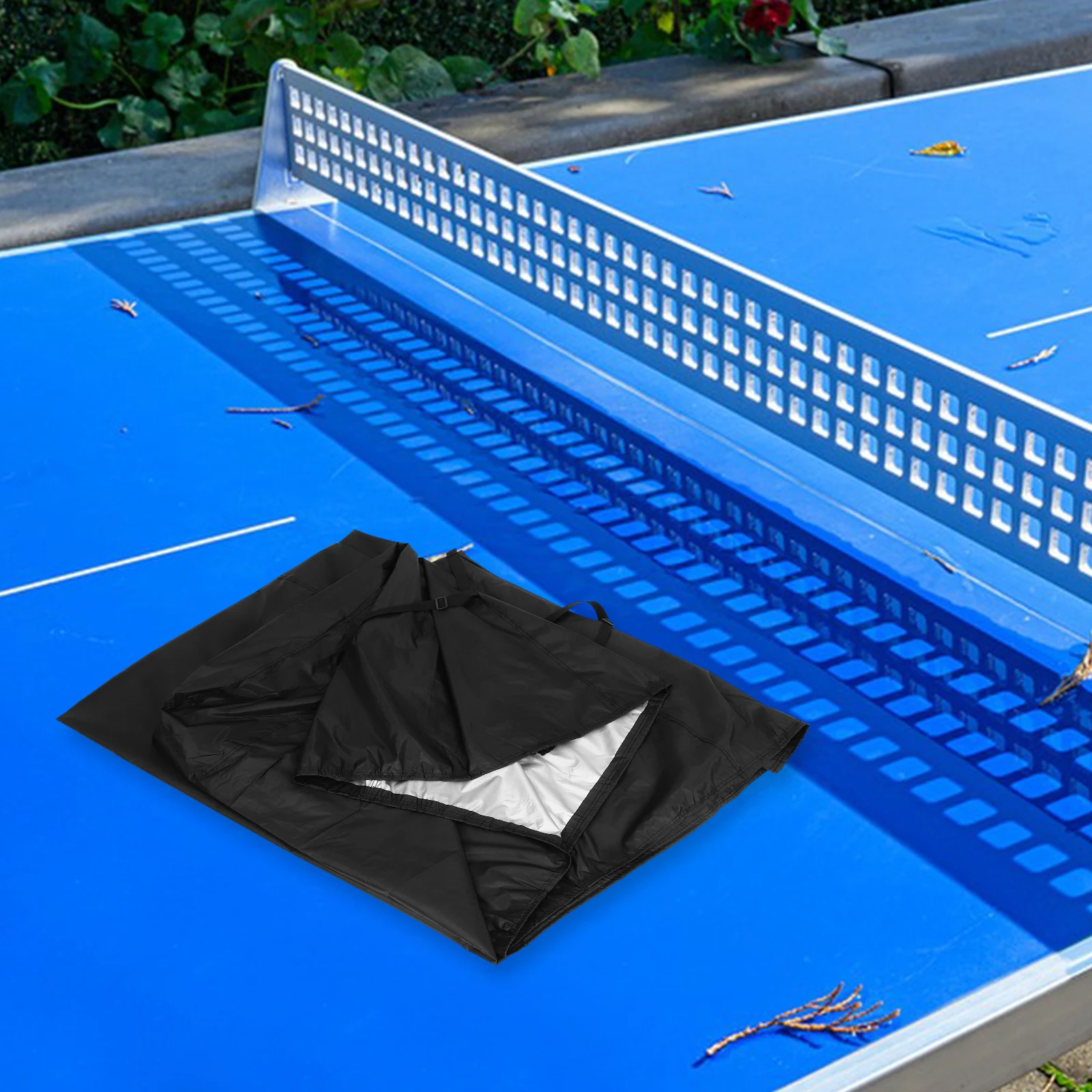 

Table Tennis Cover Outdoor Storage Waterproof 210D Oxford Cloth Universal Size Fits All Protects Pong Table Tennis