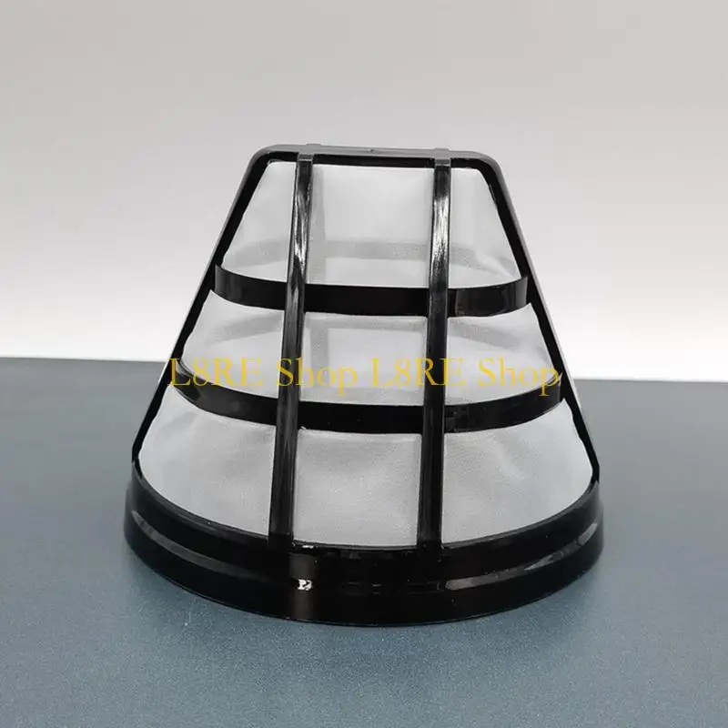 l8reプロフェッショナルコーヒーフィルターナイロンテクスチャフライターメッシュイージークリーニングパウダーボウル