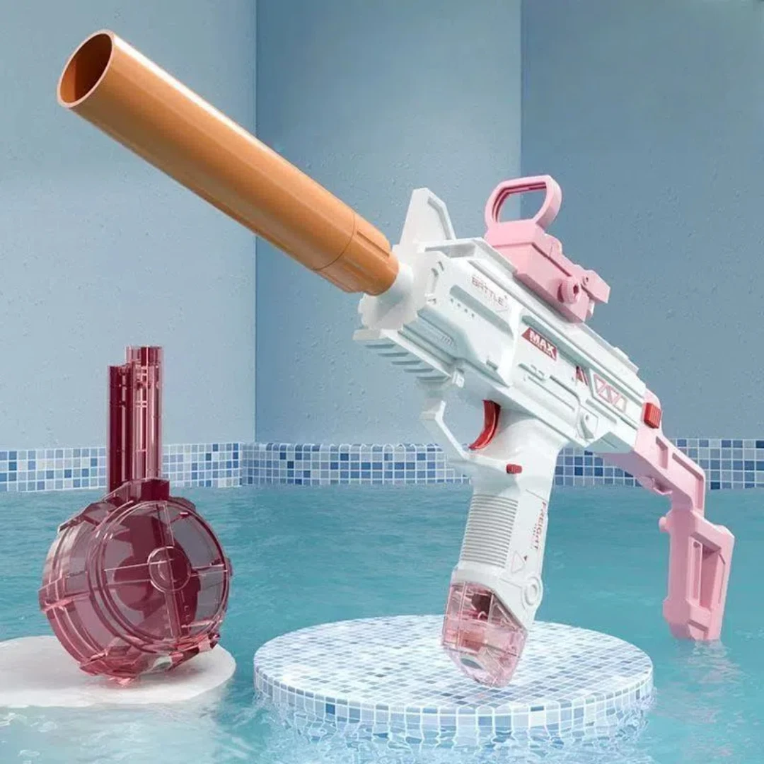 Pistola de agua eléctrica, juguete para adultos y niños, pistola de agua automática para fiesta en la piscina de verano, súper el mejor regalo para niños y niñas