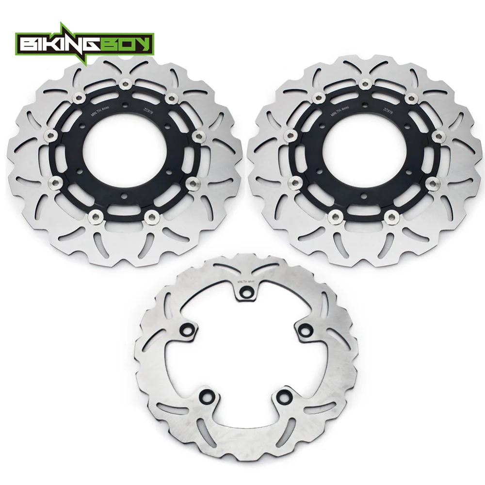 BIKINGBOY Front Rear Brake Discs Disks Rotors GSX-S 1000 / F ABS 15-23 16 17 GSXS 1000 Katana ABS 19-23 20 GSX-S 950 ABS 21-23