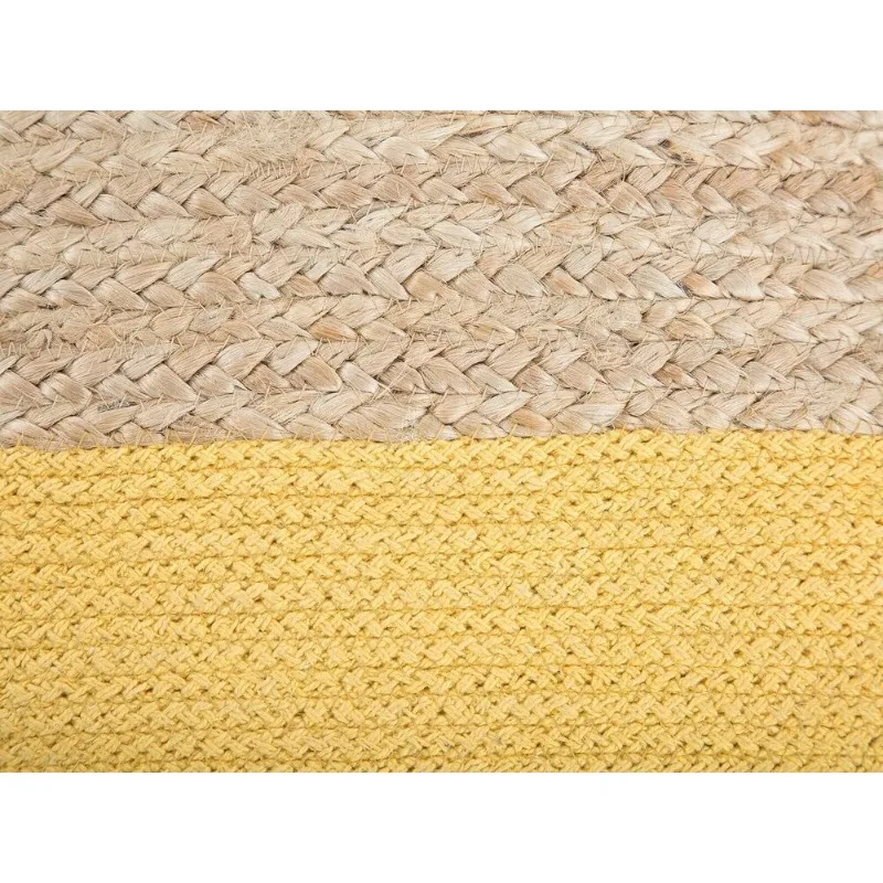 Pouf Cover Natural Jute Home Décor Braided Living Room Ottoman Foot Stool Cover