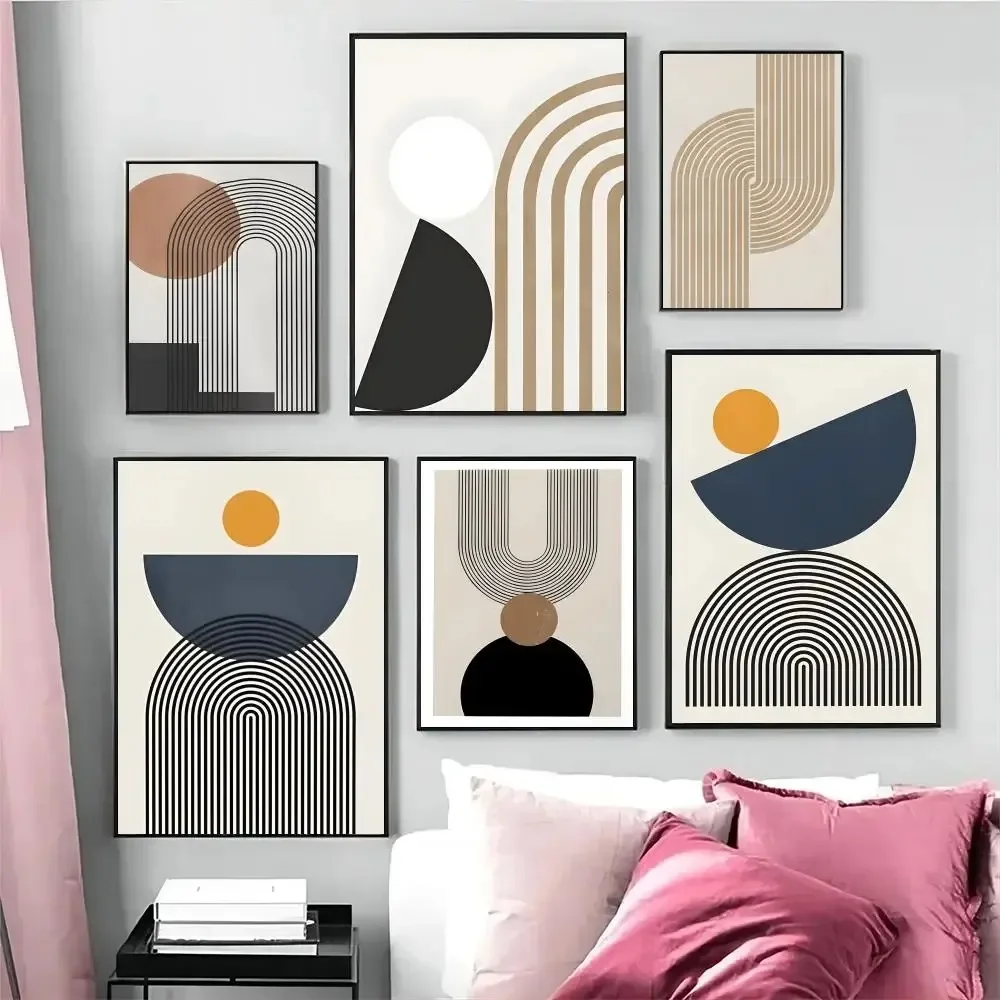 Minimalistische abstrakte Linie, minimalistischer Wandkunstdruck, Leinwandgemälde, Poster für Wohnzimmer, moderne Heimdekoration