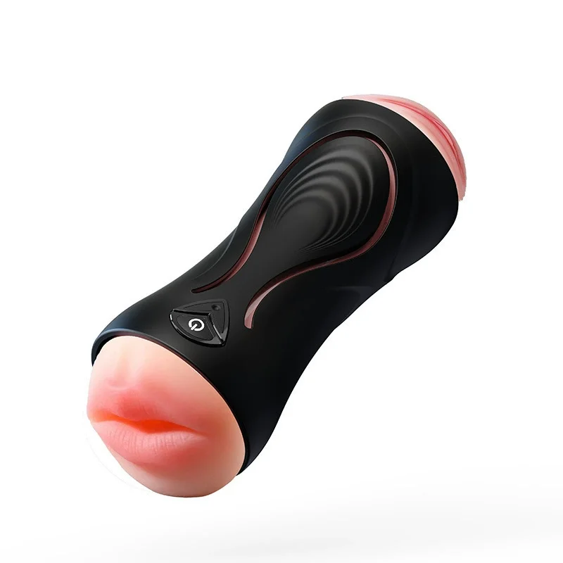 Double Sided Penetration Male Masturbator Oral Sex Machine Simulates Vaginal Vibration Masturbator Male Squeeze Masturbator Cup