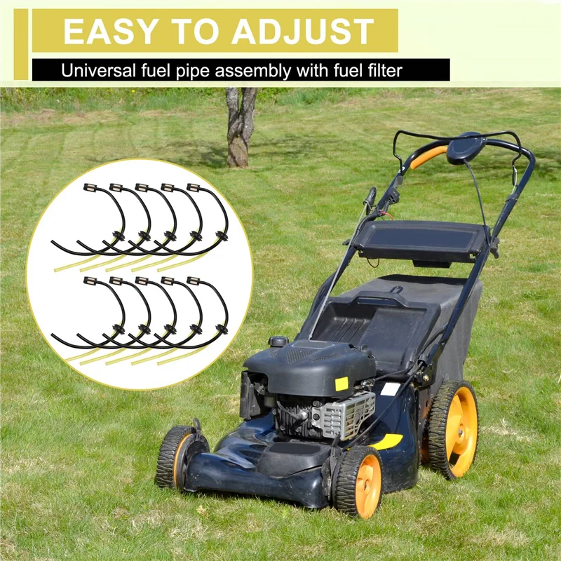 

AC88-10PCS Fuel Hose Pipe With Fuel Filter Kit For 139/140/G35/144 Strimmer Cutter Mower Trimmer Gasoline Fuel Tank Filter