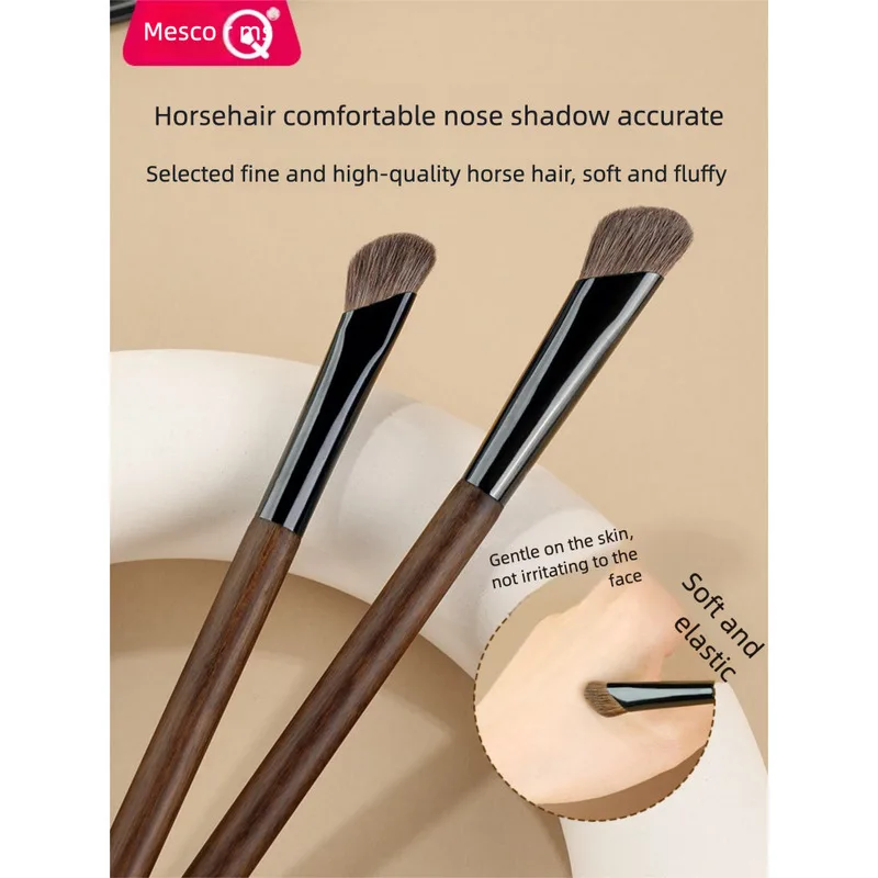 Msq/Meisika round Club Series Scythe Shadow Brush Large Small Size for Nose Wing Blending Contouring Makeup Bridge